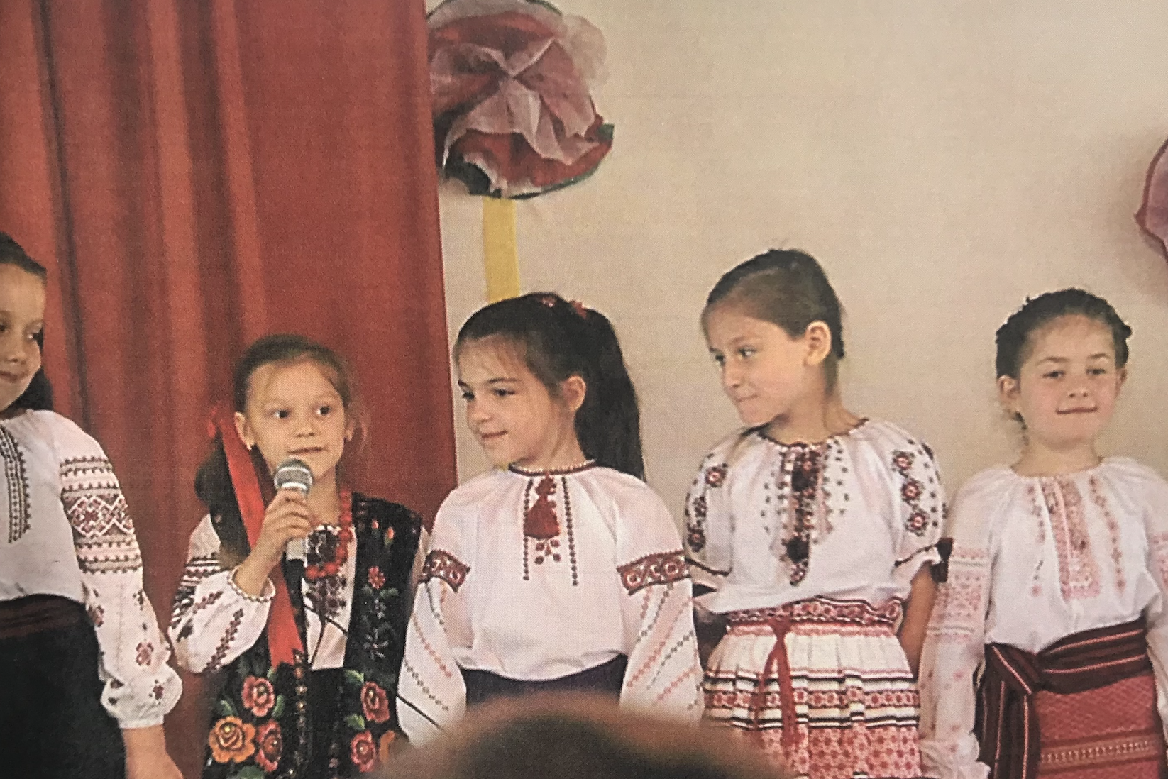 Pictures of me at about 5 and 16 years of age, wearing embroidered shirts that are part of Ukrainian traditional wear.